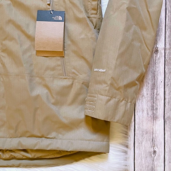 The North Face Women’s Inlux Insulated Waterproof Khaki Jacket - Picture 3 of 9